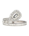 GIA Certified 3.81 Carat Detachable Two-Piece Toi Et Moi Ring in 18K White Gold