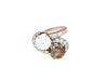 GIA Certified 4.75 Carat TW Fancy Brown and White Diamond Toi Et Moi Bypass Ring in Platinum