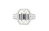 GIA Certified 5.09 Carat D Color VVS2 Clarity Emerald Cut Diamond 18K Ring