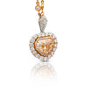 GIA Certified 5.78 Carat Fancy Color Shield Cut Diamond Pendant Necklace