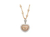 GIA Certified 5.78 Carat Fancy Color Shield Cut Diamond Pendant Necklace