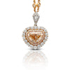 GIA Certified 5.78 Carat Fancy Color Shield Cut Diamond Pendant Necklace