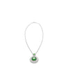 GIA Certified 8.58 Carat Demantoid Pendant Necklace in 18K White Gold