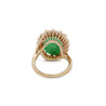 GIA Certified 9 Carat Jadeite Jade Type A and Diamond Halo Ring