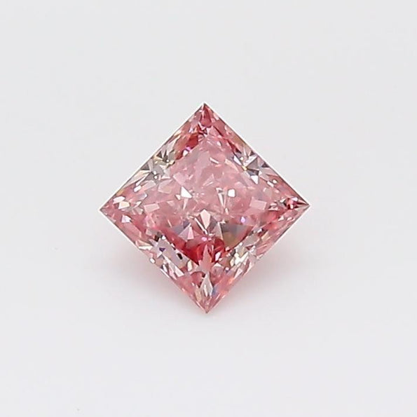 GIA Certified Argyle Fancy Intense 0.26 Carat Princess Cut Loose Diamond