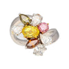 GIA- & IGI-zertifizierter 3-Karat natürlicher Fancy Color Diamant Ring Platin & 18K Gold