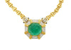 GRS Certified 108 Carat Carved Pastel Green Emerald Regal Pendant Necklace