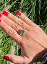 GRS Certified 2.09 Carat Natural Colombian Emerald Set in 18k Solid Gold Ring-Rings-ASSAY