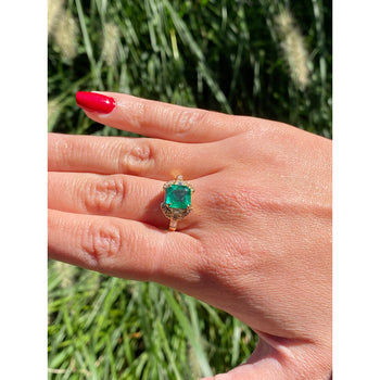 GRS Certified 2.09 Carat Natural Colombian Emerald Set in 18k Solid Gold Ring – Assay Jewelers