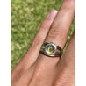 GRS Certified Chrysoberyl Cats Eye Mens Ring 14k White Gold Setting - ASSAY