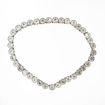 Hamilton and Inches Vintage Riviera Paste Necklace and Bracelet Set 1910s – Assay Jewelers
