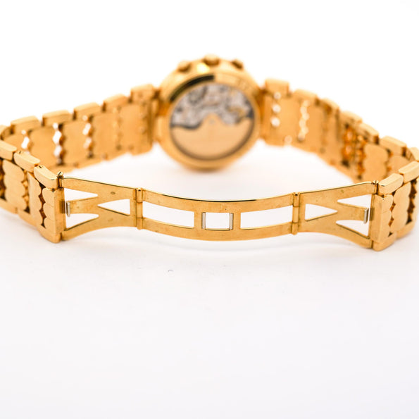 Harry Winston Premier Chronograph 18K Yellow Gold Navy Dial Mens Luxury Watch