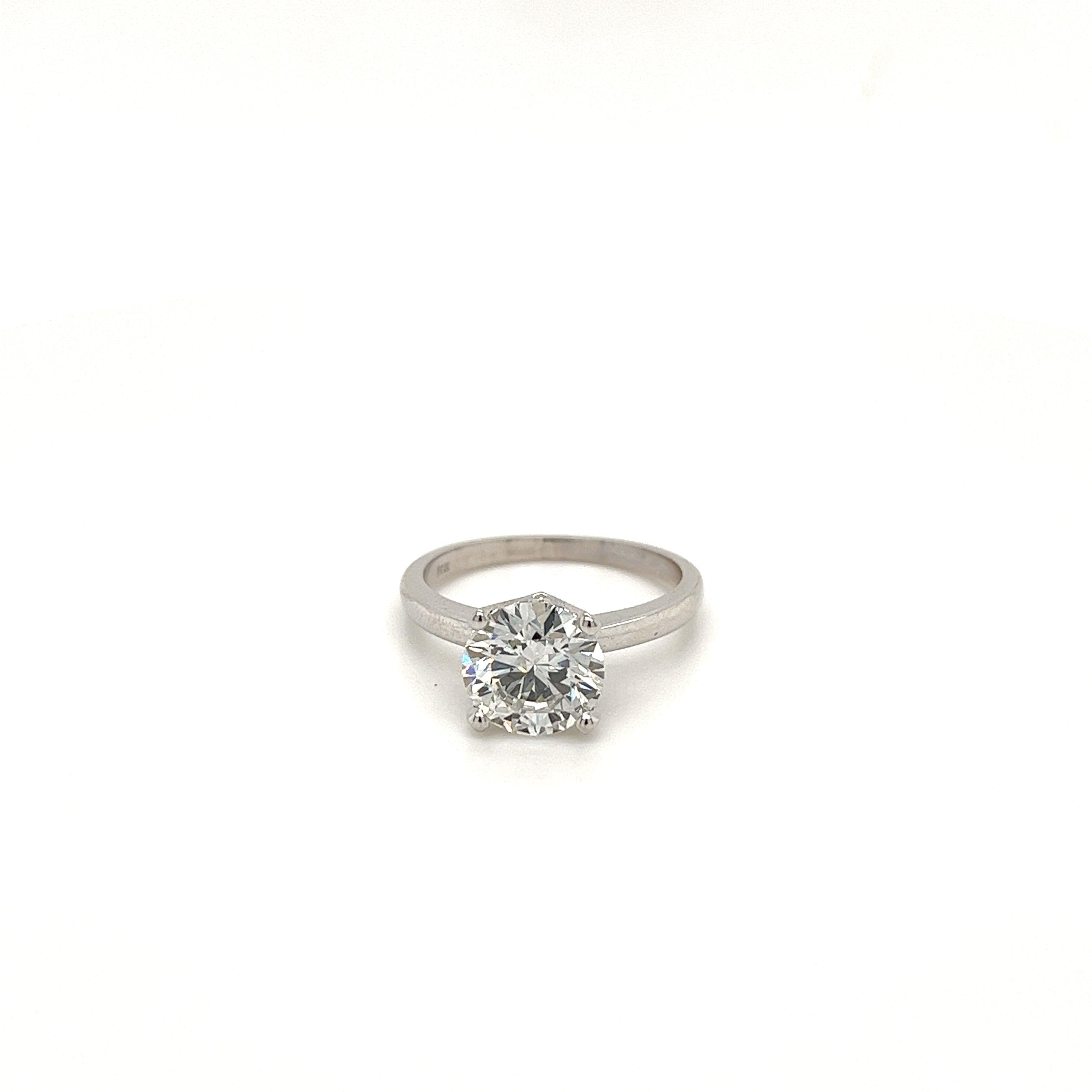 VS2 Round Cut Lab Grown Diamond Ring-Rings-ASSAY