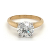 Bague Solitaire 2 tons avec Diamant de Laboratoire Taille Ronde 2.19 H/VS1 Certifié IGI