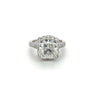 IGI Certified 5 Carat F/VS1 Radiant Cut Lab Grown Semi-Pave Halo Diamond Ring-Diamond Ring-ASSAY