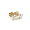 IGI Certified 6 Carat Total Old European Cut Lab Grown Diamond Stud Earrings 14K Yellow Gold-Earrings-ASSAY