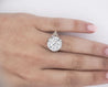 IGI Certified 9.54 Carat G/VS1 Lab Grown Diamond Vintage Platinum Ring