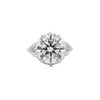 IGI Certified 9.54 Carat G/VS1 Lab Grown Diamond Vintage Platinum Ring