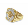 Medusa Faced 10k Gold Mens Ring - ASSAY