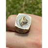 Medusa Faced 10k Gold Mens Ring - ASSAY