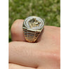 Medusa Faced 10k Gold Mens Ring - ASSAY