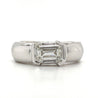 Mens 2 Carat Emerald Cut Lab Diamond East West Ring in 14K Gold-Rings-ASSAY