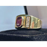 Mens Cushion Cut Ruby Ring - ASSAY