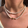 Mikimoto Signed 33-Inch Akoya Pearl 18k Gold Bead Necklace