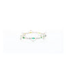 Natural 0.72 Carat Emerald & 2.08 Carat Diamond Charm Bracelet in 18K Gold