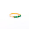 Natural 1/2 Carat Emerald Wedding Band 2.2MM Ring in 14K Yellow Gold-Rings-ASSAY