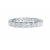 Natural Diamond Wedding Band in 18k white gold setting