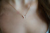 Natural Pink Diamond Butterfly Charm Floating Pendant Necklace in 18K Rose Gold