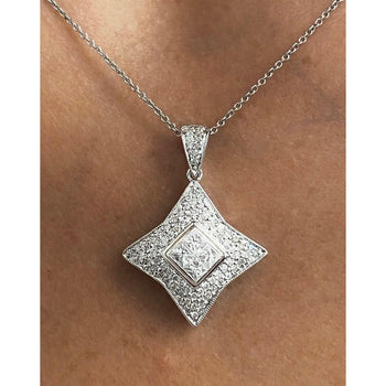 alt
Collana Star con diamanti taglio princess in oro bianco 18k – Assay Jewelers
