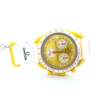 Omega Swatch Sunface Mission To The Sun Brand New Full Set With Receipt – Assay Jewelers