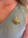 Paloma Picasso For Tiffany & Co. Celestial Star Geometric Pin Brooch in 18k Yellow Gold-pin/ brooch-ASSAY