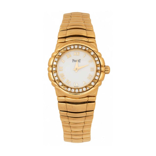 Piaget Tangara 18K Yellow Gold & Diamond Bezel Ladies Watch