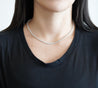 Platinum 3 Carat Diamond Graduated Tennis Choker Necklace