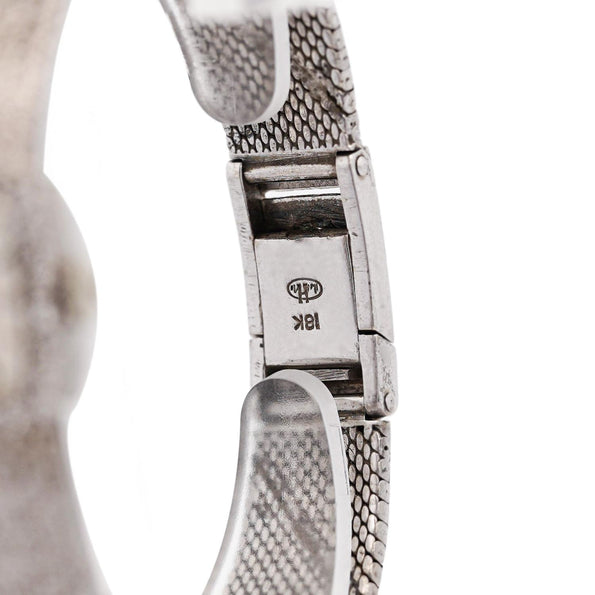 Reserved - Rolex Precision 18K White Gold 18mm Diamond Bezel Watch