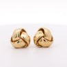 Roberto Coin Knot 18K Yellow Gold Stud Earrings Clip On Lever Backs