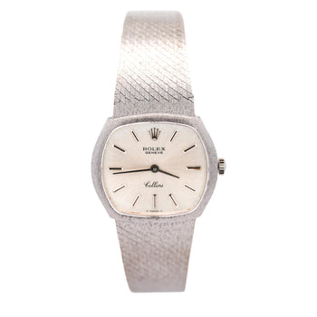 Rolex Cellini 3801 Silver Dial 26mm 18K White Gold Vintage Ladies Watch – Assay Jewelers