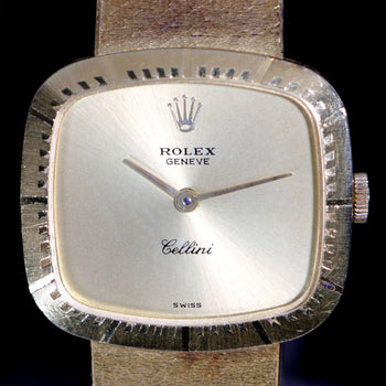 Rolex Cellini 4082 Gold Dial 18K Yellow Gold Bracelet Circa 1976 Vintage Watch – Assay Jewelers