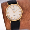 Rolex Cellini Ivory Jubilee 32mm Dial 18K Gold On Leather Watch
