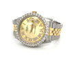 Rolex DateJust 16013 | 3 Carat Diamond Bezel and Roman Numeral Hour Marker with 36mm Dial-Watches-ASSAY