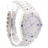 Rolex DateJust President Diamond & Sapphire Encrusted Watch With Box