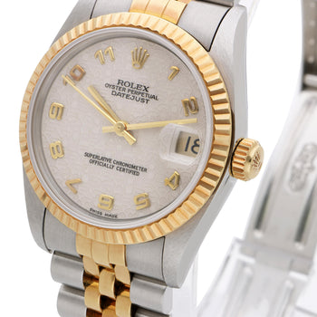 Rolex Datejust 68273 Two-Tone Jubilee Dial Fluted Bezel 31mm Watch 1998 Full Set – Assay Jewelers