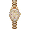 Rolex Lady Datejust 26mm 18K Yellow Gold Diamond Ruby Pave Dial President Watch