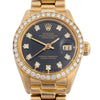 Rolex Lady Datejust 6917  Diamond Dial 18K Gold President Circa 1977 Watch
