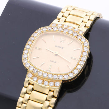 Rolex Orchid 2673 18K Gold 22mm Diamond Bezel 1989 Watch – Assay Jewelers