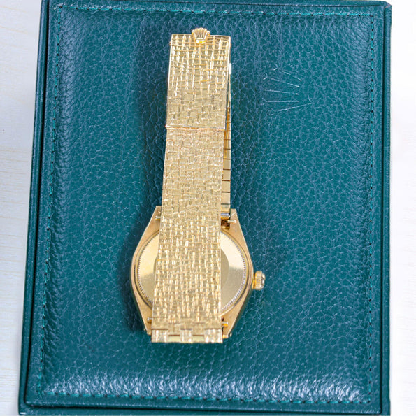 Rolex Oyster Perpetual 1028 18K Gold 34mm Watch Vintage 1963 w/box