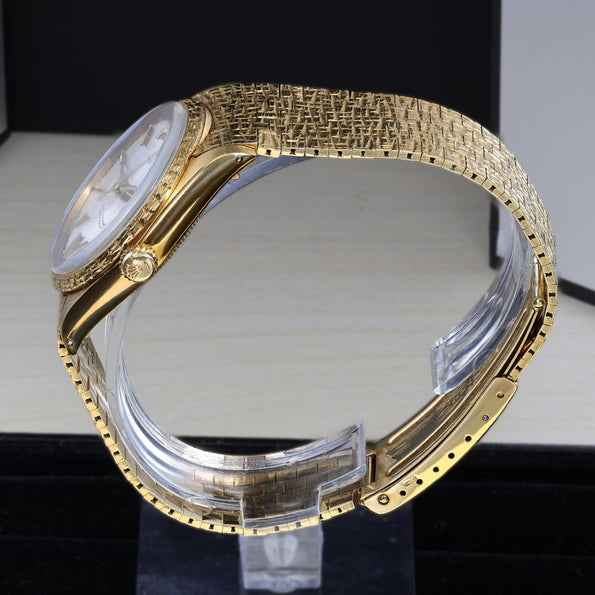 Rolex Oyster Perpetual 1028 18K Gold 34mm Watch Vintage 1963 w/box